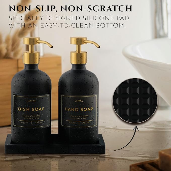 Glass Soap Dispenser Set of 2 - Image 3