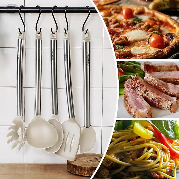 Kitchen Utensil Set-Silicone Cooking Utensils-33 Kitchen Gadgets & Spoons - Image 4