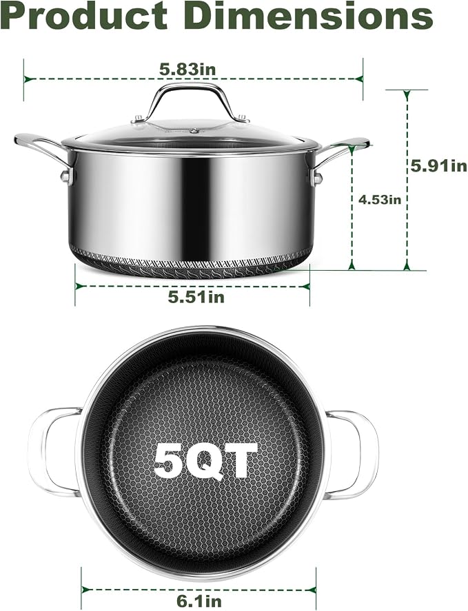 Hybrid Nonstick 5 QT Stockpot - Image 2