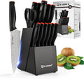 Damascus Pattern 15-Piece Kitchen Knife Set by KATISUN