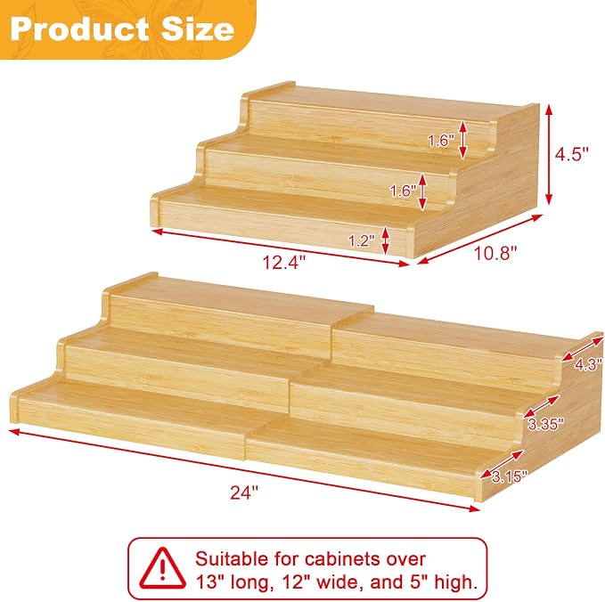 Expandable Bamboo Can Rack Organizer - Image 6