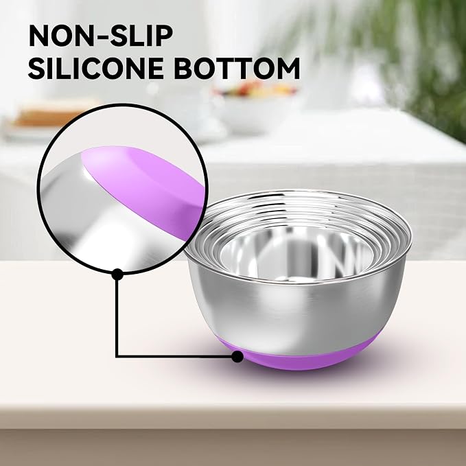 KITEISCAT Stainless Steel Mixing Bowls - Image 5