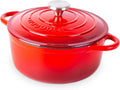 Cast Iron Dutch Oven with Lid – Non-Stick Ovenproof Enamelled Casserole Pot – by Nuovva