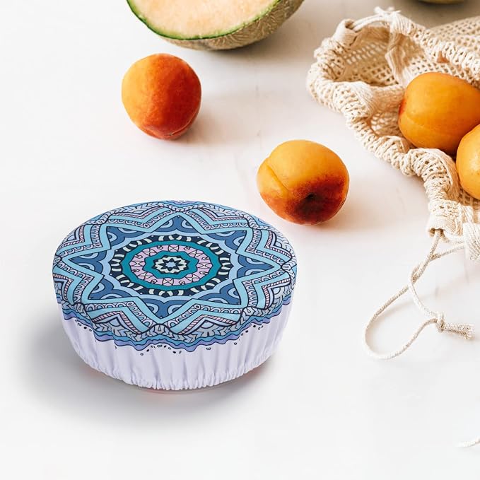 10Pcs Reusable Bowl Covers in 5 Sizes - Image 7