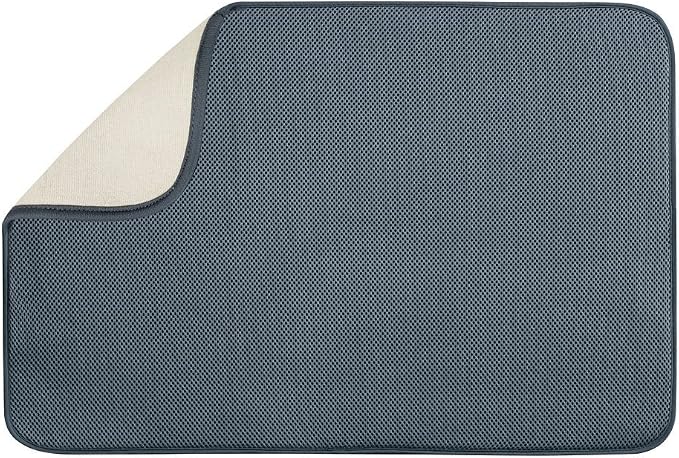iDry Absorbent Kitchen Countertop Dish Drying Mat by iDesign