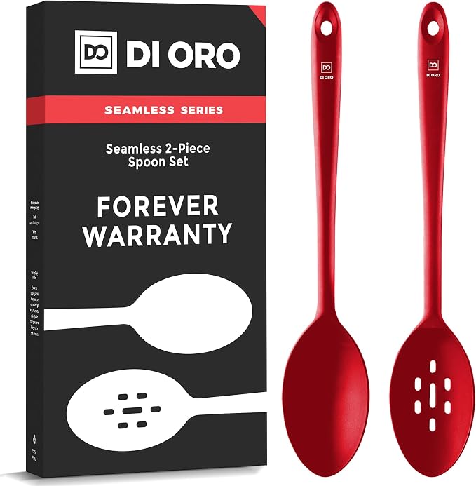 DIORO Silicone Mixing & Serving Spoons by DIORO