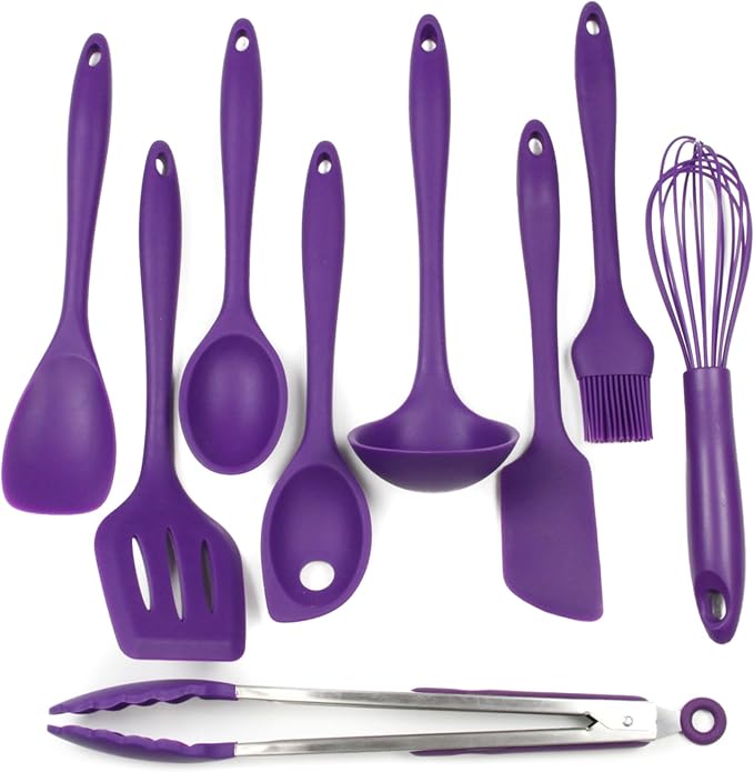 Chef Craft Premium Silicone Kitchen Tool and Utensil Set, 9 Piece by ChefCraft