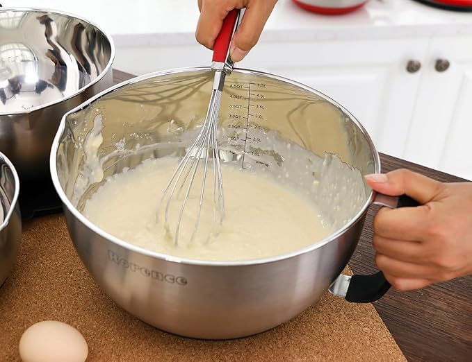 Rorence Stainless Steel Non-Slip Mixing Bowls - Image 6