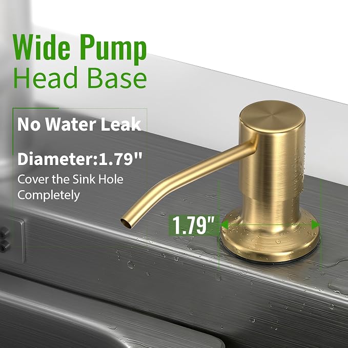 Kitchen Sink Soap Dispenser, Built in SoapDispenser, Counter Lotion Dispenser - Image 7