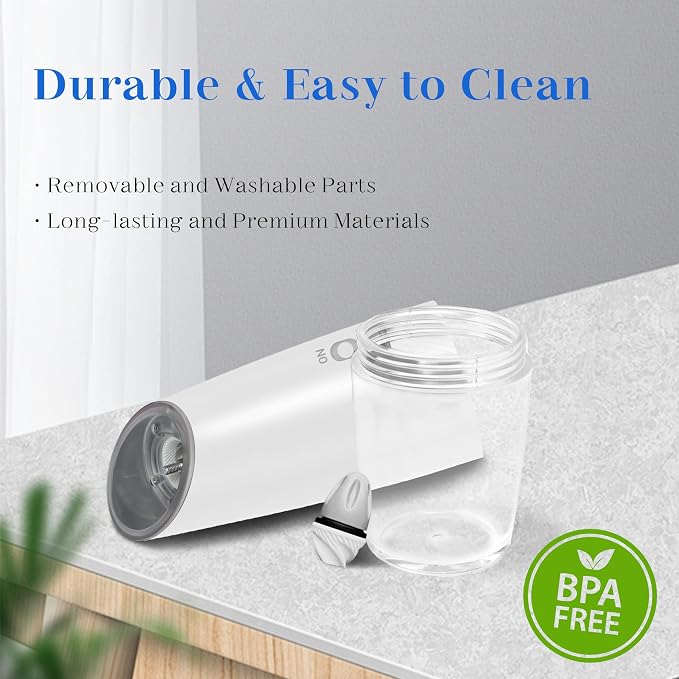 UNNEES Rechargeable Electric Salt and Pepper Grinder Set, Gravity Activated - Image 6