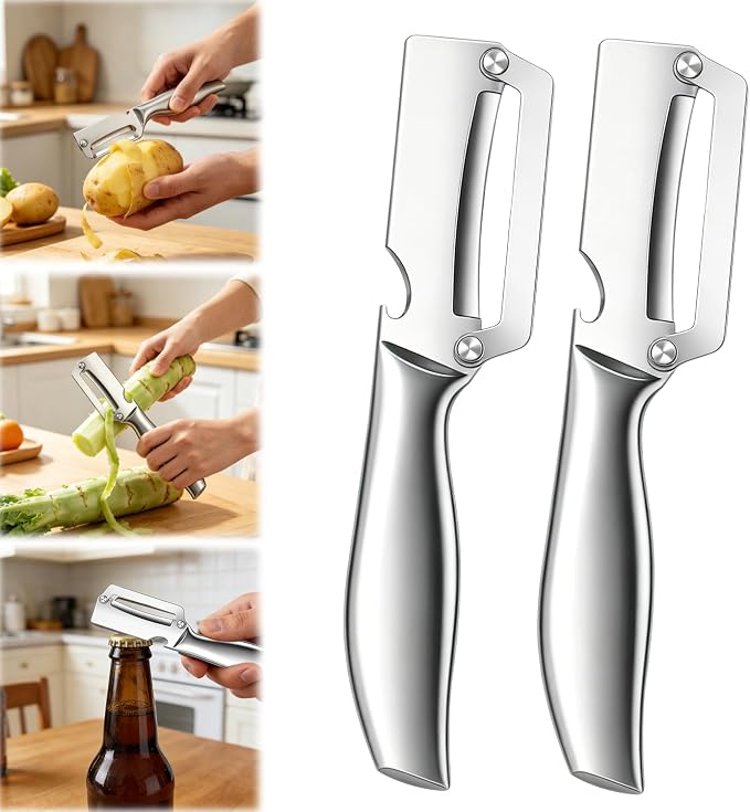 2Pc Multi-Functional Vegetable Peeler by Unknown