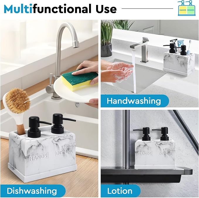 Kitchen Soap Dispenser Set, - Image 5