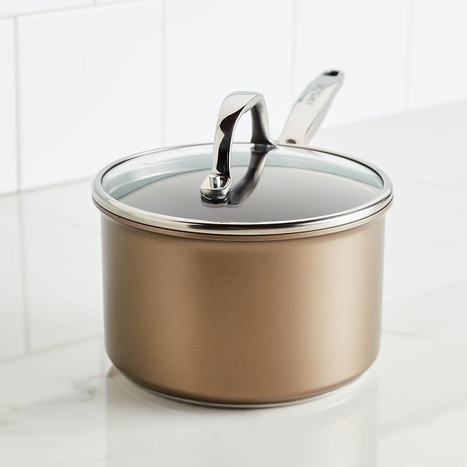 Anolon Ascend Hard Anodized Nonstick Sauce Pan/Saucepan and Lid - Image 9
