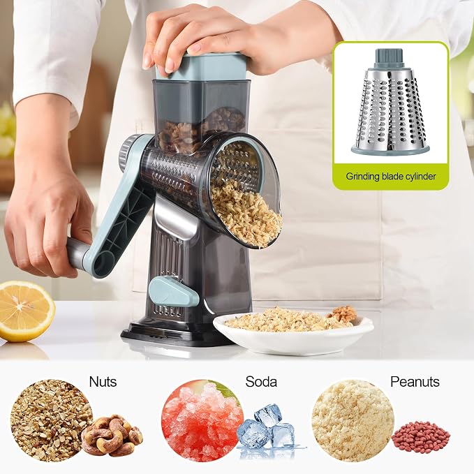 Rotary Cheese Grater, 3-in-1 Shredder - Image 6
