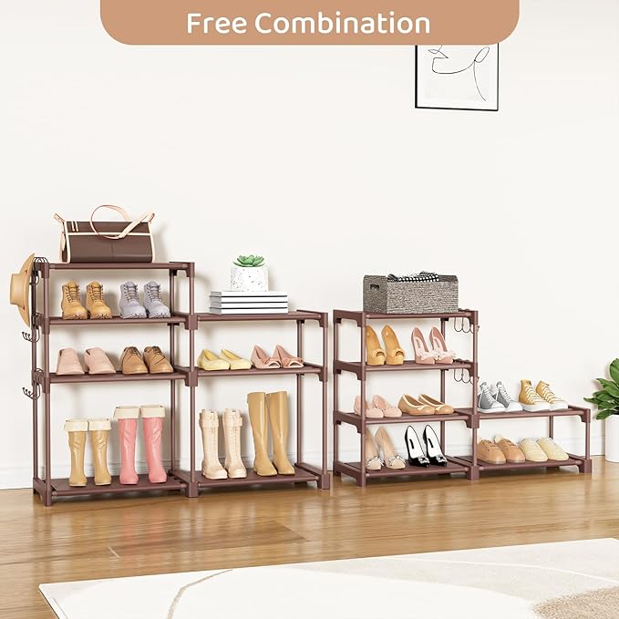 ROJASOP Shoe Rack Organizer, 8-Tier Metal Shoe Rack - Image 6