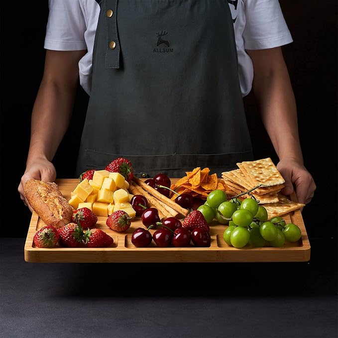 Large Bamboo Wood Cutting Board - Image 3