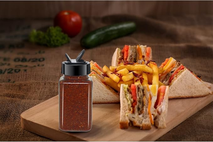 24 Pack 4oz Clear Plastic Spice Jars - Image 6