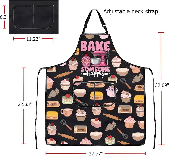 FUSTMW Cake Maker Gifts for Baker Kitchen Baking Apron - Image 2