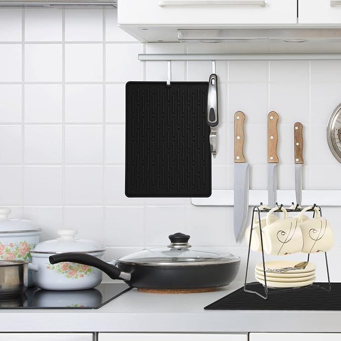 GeeRic Dish Drying Mats, Heat-resistant Silicone Mat - Image 7
