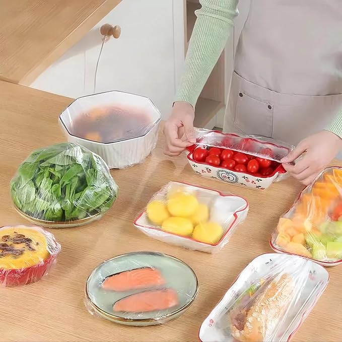 300 Pcs Reusable Elastic Food Covers –Stretchable Bowl & Plate Covers - Image 5