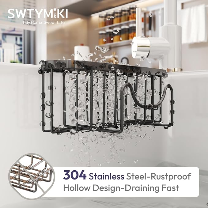 SWTYMIKI Sponge Holder for Kitchen Sink - Image 4