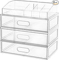 Clear Stackable Makeup Organizer by Aurblozen