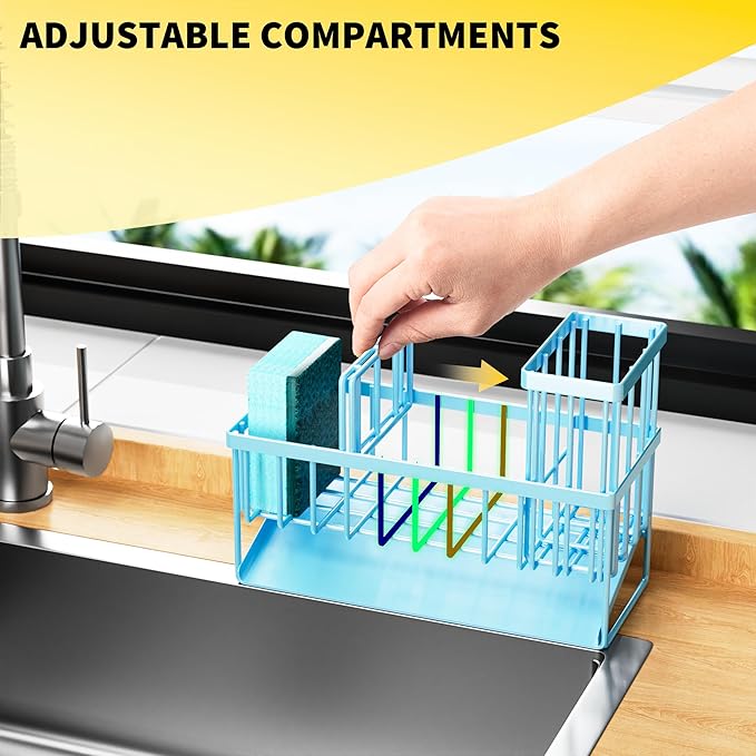Cisily Blue Kitchen Sink Caddy Organzier - Image 4