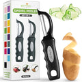Spring Chef Premium Swivel Vegetable Peeler, Soft Grip Handle and Ultra Sharp by SpringChef