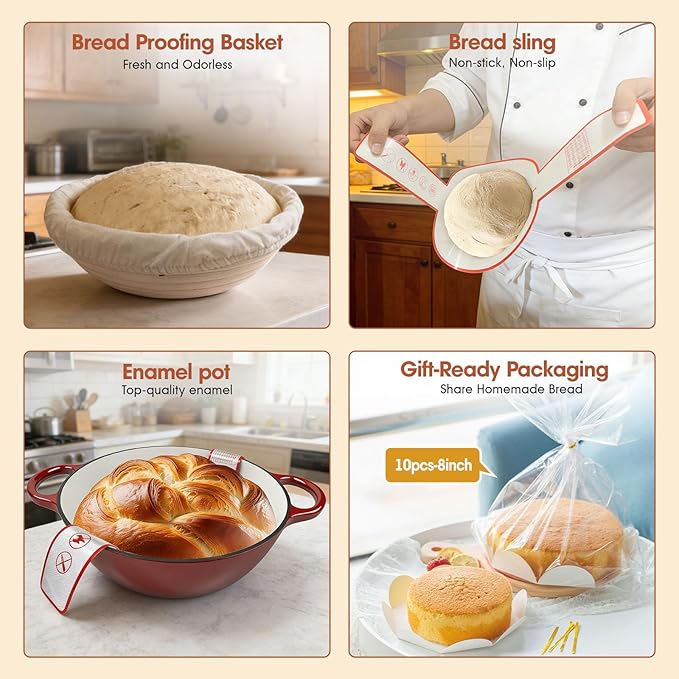 5QT Enameled Cast Iron Dutch Oven - Image 7