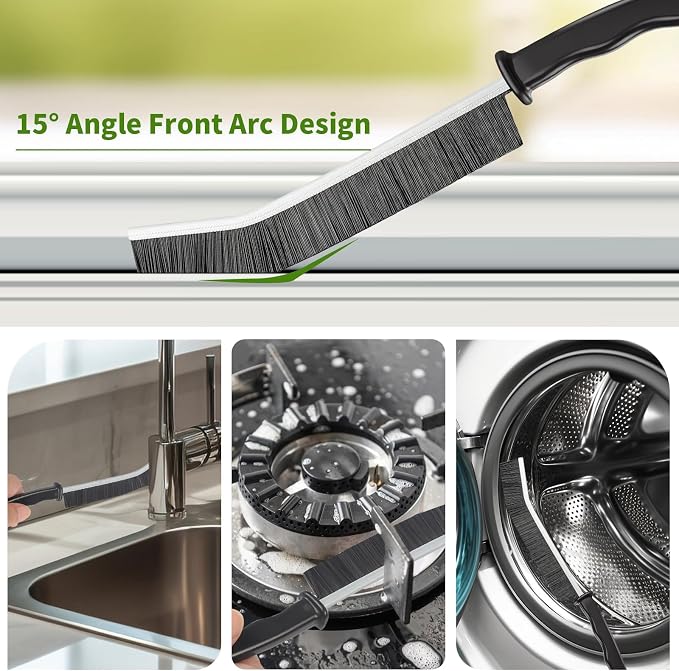 Crevice Cleaning Brush, Bathroom Gap Brush, Grout Brush, Hard Bristle Cleaning - Image 2