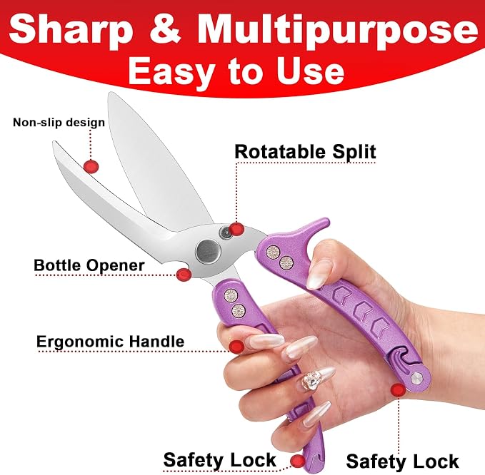 Heavy Duty Poultry Shears, Kitchen Shears - Image 3