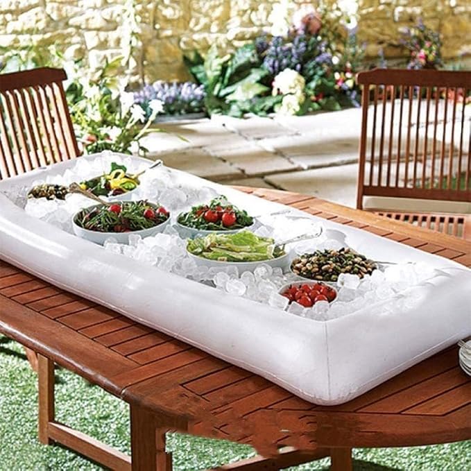 8Pack Party Supplies, Pool Party Buffet Drink Cooler, Ice Tray Food Drink - Image 2