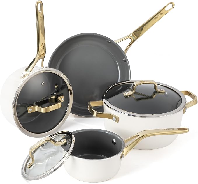 7-Piece Ceramic Nonstick Cookware Set by Unknown