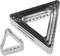 Ateco Double Sided Triangle Cutters in Graduated Sizes, Fluted & Plain Edges by Ateco