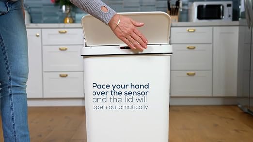 SIMPLI-MAGIC 79502 13 Gallon Touchless Sensor Trash Can, Rectangle Garbage Bin - Image 11