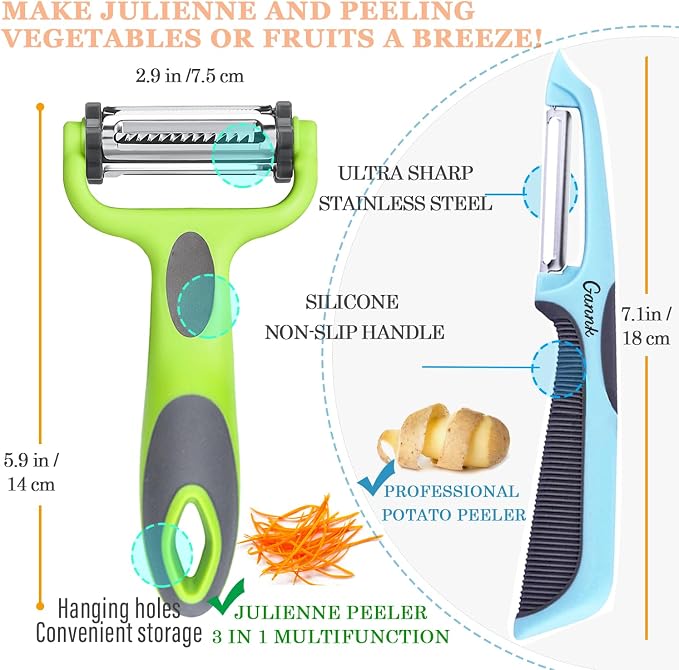 GANNK Potato Apple Vegetable Peelers - Image 8