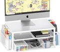 OPNICE Desk Organizers and Accessories, 2-Tier Computer Monitor Stand Riser by OPNICE