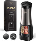 Sangcon Electric Salt and Pepper Grinder Set Shaker 2 IN 1 by Sangcon