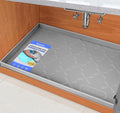 SIKADEER 37" x 19" Under Sink Mat Waterproof, Silicone Mat Kitchen Drawer Shelf by SIKADEER