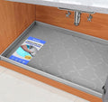 SIKADEER 31" x 19" Under Sink Mat Waterproof, Silicone Mat Kitchen Drawer Shelf by SIKADEER