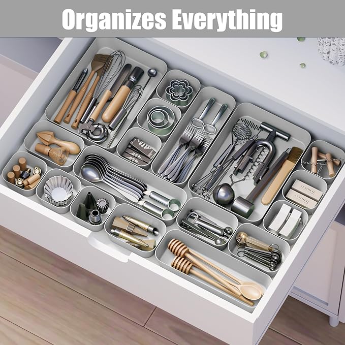 Plastic Drawer Organizers, Bathroom and Vanity Organizer Plastic Tray, Makeup - Image 5