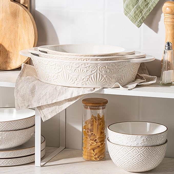 Dafuceramic Casserole Dishes for Oven Sets of 3, Ceramic Oval Baking Dish - Image 6