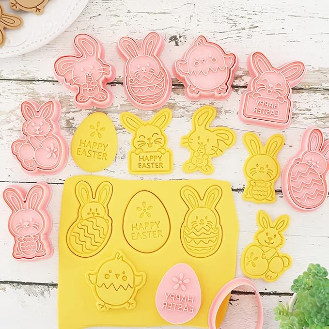 8 Pcs Cookie Cutters Set 3D Holiday Cookie Cutters - Image 2