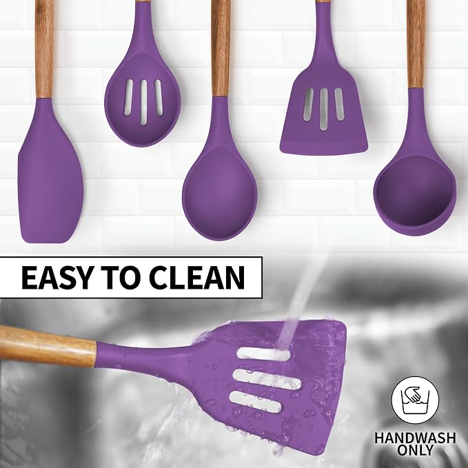 Zulay Kitchen Non-Stick Cooking Utensils Set - Image 7