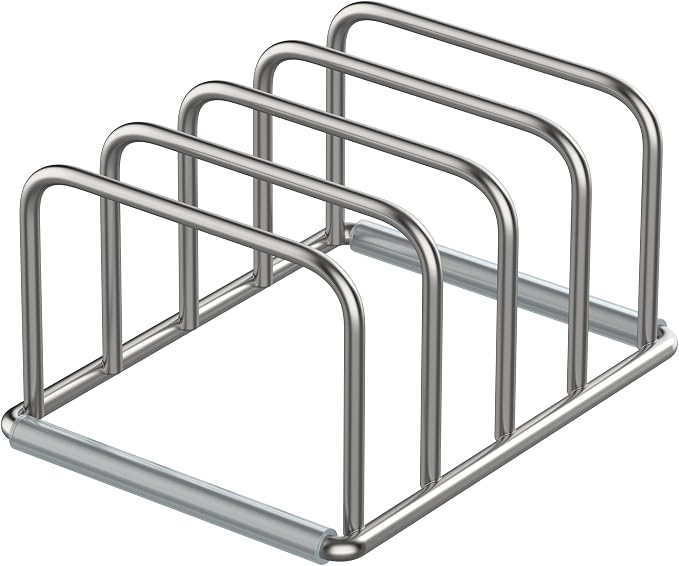 KORRTFID Cutting Board Organizer Stand Holder, 304 Stainless Steel Chopping - Image 8