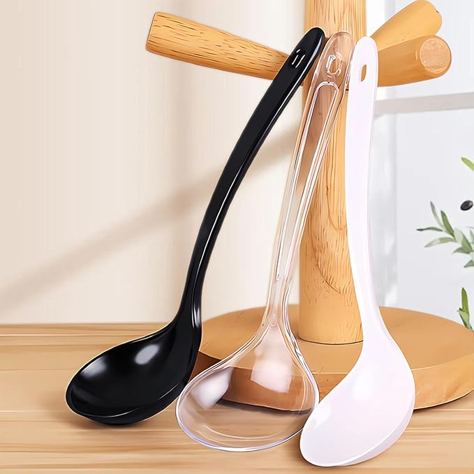 Large Plastic Serving Spoons, Disposable Heavy Duty Serving Spoons, Long Handle - Image 7