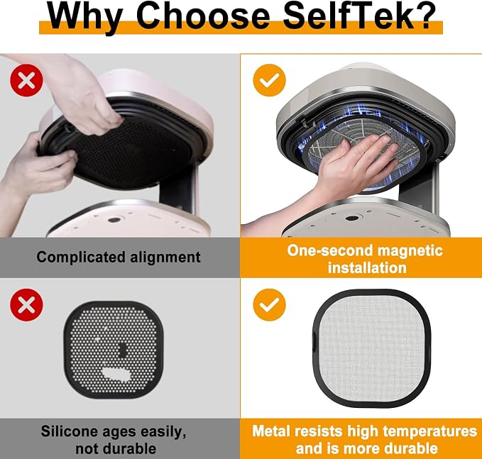 SelfTek Metal Mesh Splatter Shield Heat-Resistant Splash Guard - Image 3