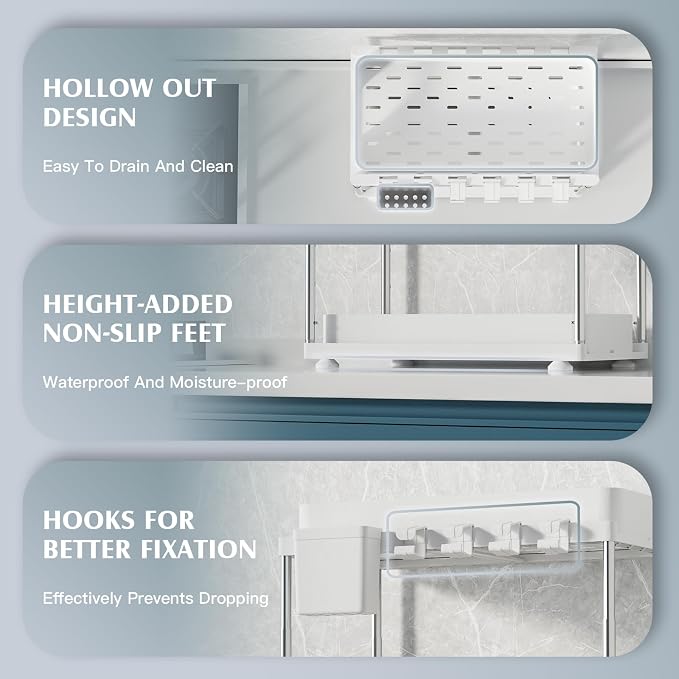 VERIFOST 2 Pack Under Sink Organizers and Storage, Double Sliding Kitchen - Image 5