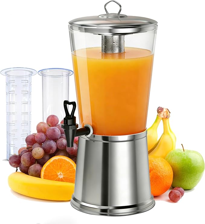 Beverage Dispenser with Stand, 2.5 Gallon Drink Dispenser by Unknown