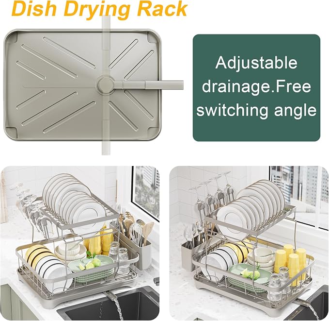 LIYI Dish Drying Rack, Large Dish Rack - Image 2